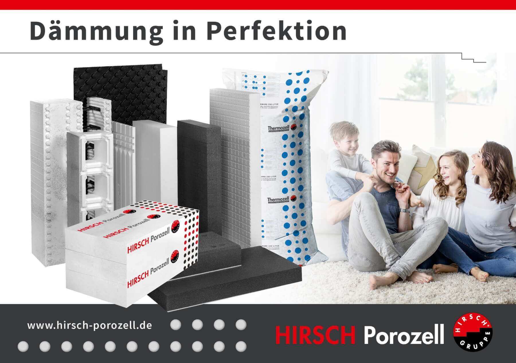 HIRSCH Porozell Dämmung in Perfektion
