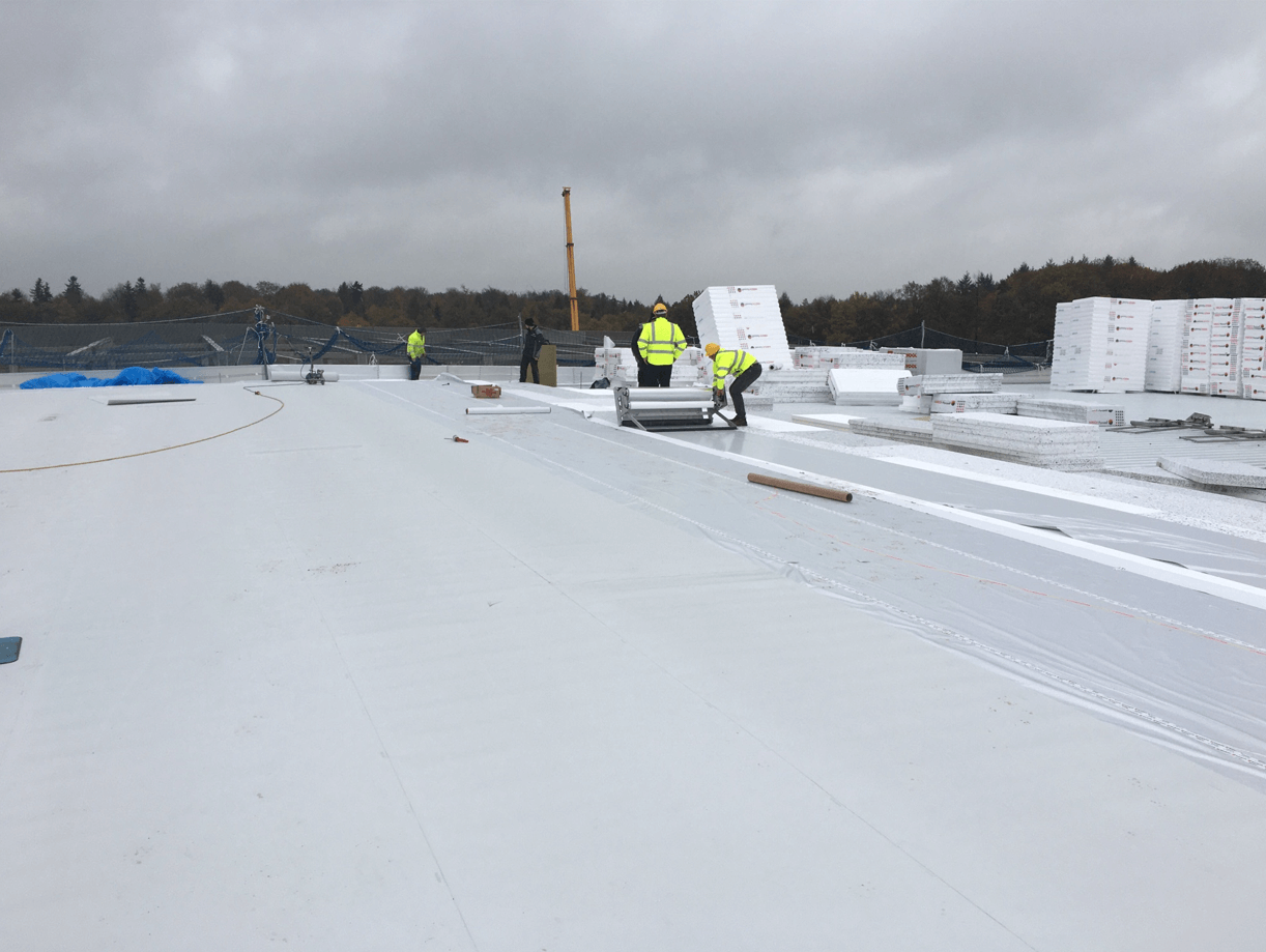 EPS – Flachdachdämmung, Kühllager in Mücke